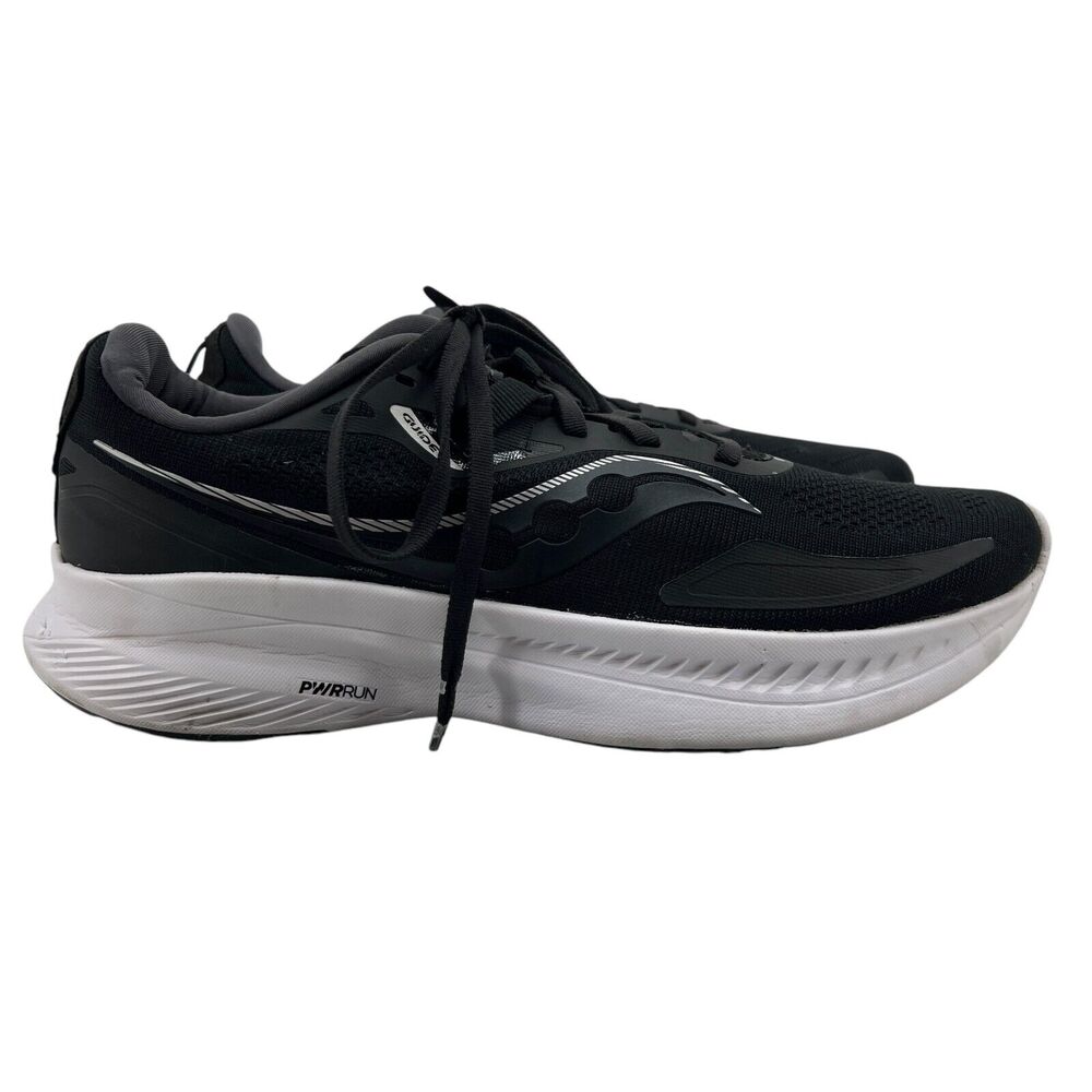Saucony Womens 9.5 Running Shoes Black Guide 15 PWRRun‎ Breathable Lightweight